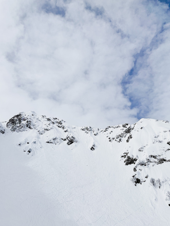 Snow Covered Mountain Under Blue Sky